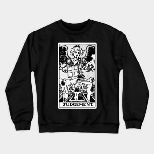 XX. Judgement Tarot Card | Black and white Crewneck Sweatshirt